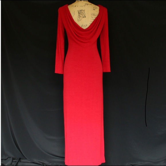 Red Sexy Slinky Vintage Jessica Howard Dress sz 6 - Picture 6 of 6